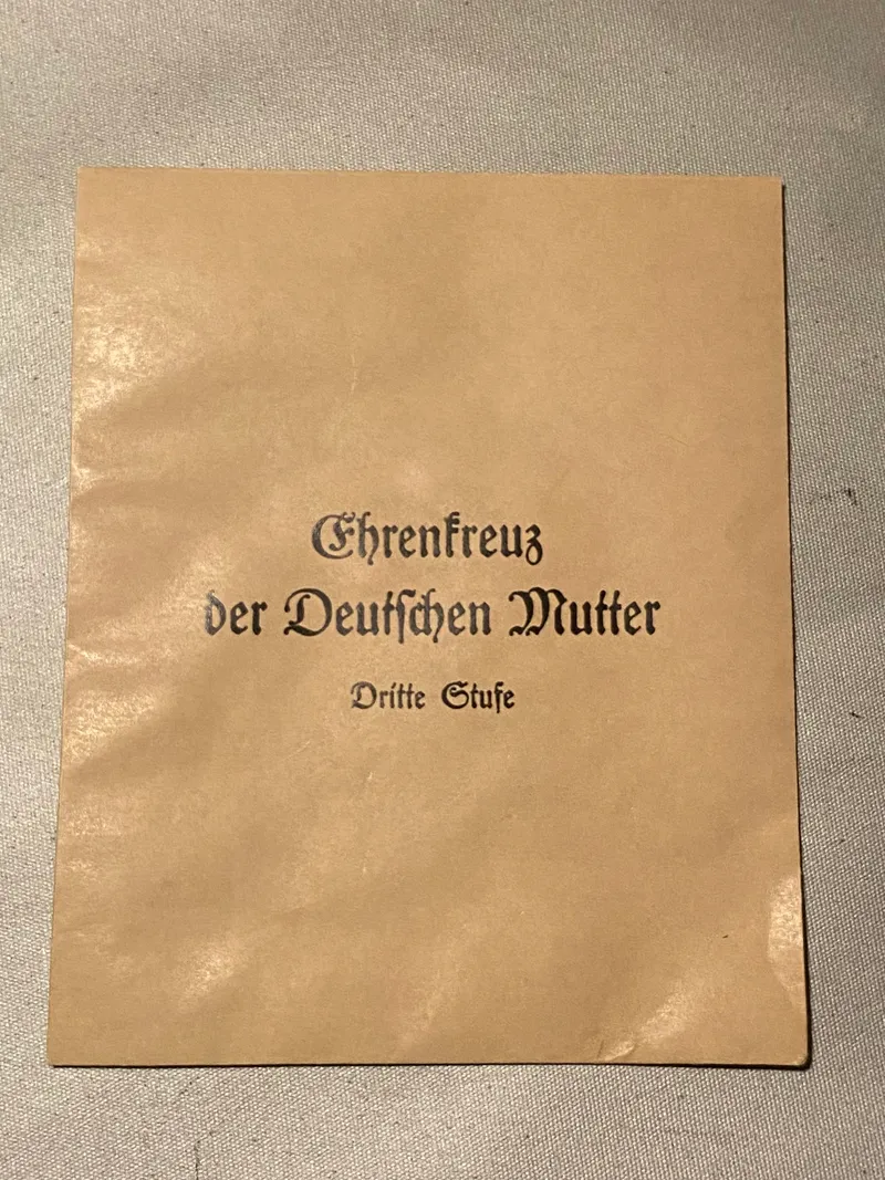 Tysk tildelingspose til Mutterkreuz - Postwar