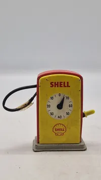 Miniature Shell pumpe af metal med optræk. Sjælden
