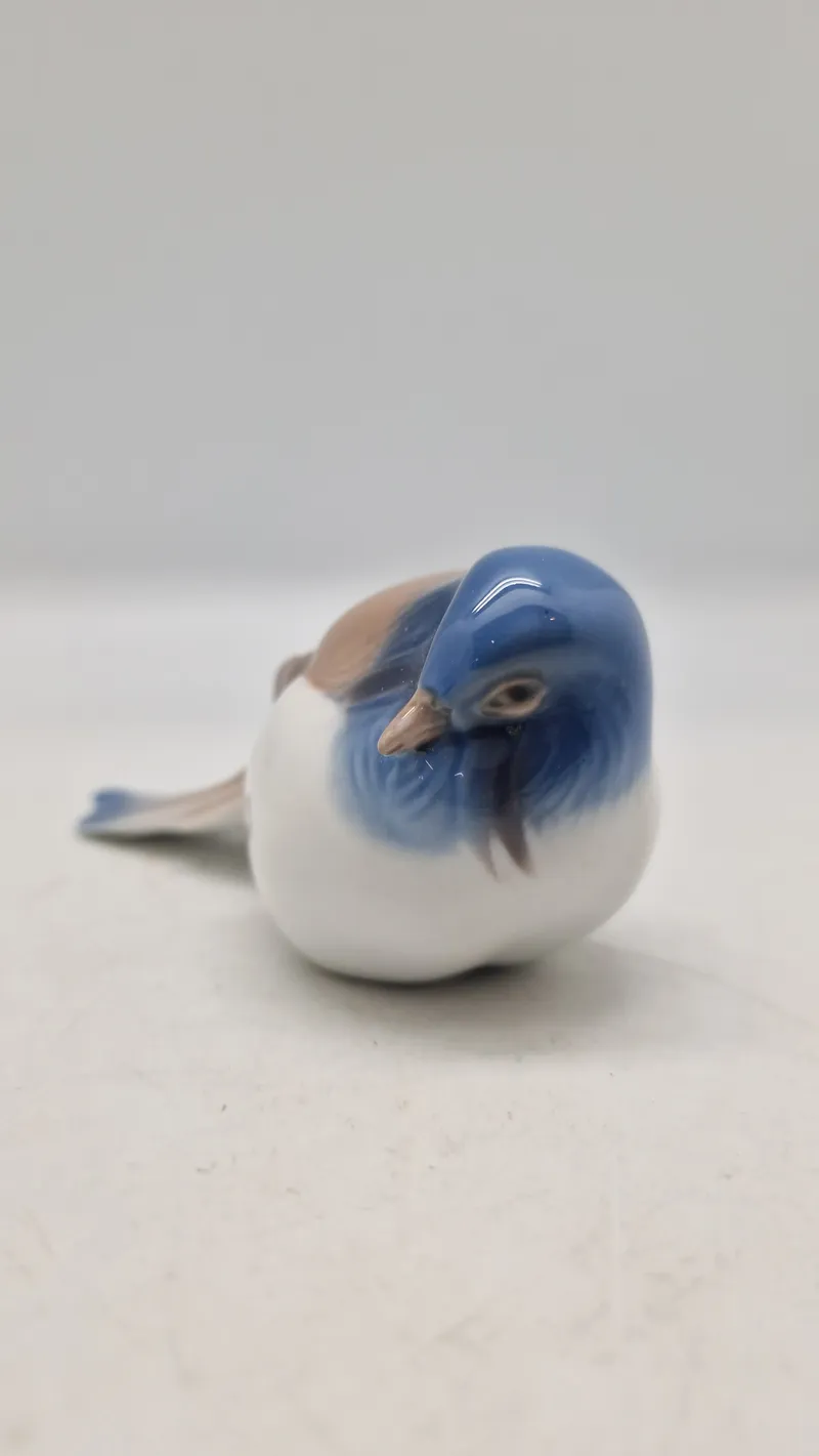 Bing & Grøndahl Pessimist (mejse) porcelænsfigur, designet af Jens Peter Dahl Jensen