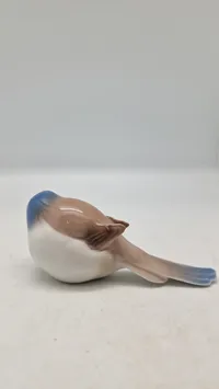 Bing & Grøndahl Pessimist (mejse) porcelænsfigur, designet af Jens Peter Dahl Jensen