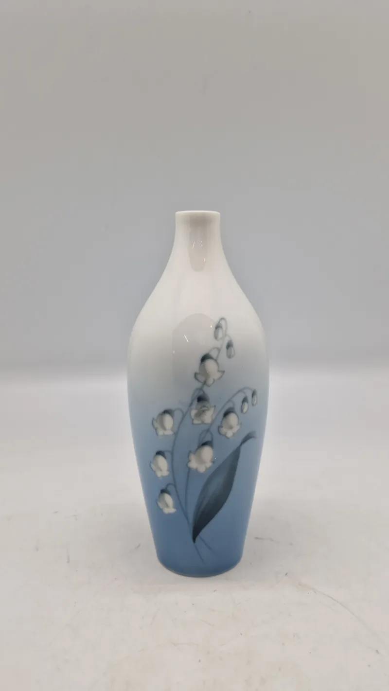 Bing & Grøndahl Art Nouveau vase med liljekonval-motiv