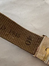 Originalt amerikansk mandskabsbælte - ww2 (1945 dateret)