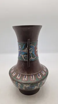 asiatisk cloisonné-vase