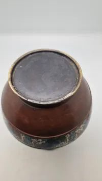 asiatisk cloisonné-vase