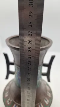 asiatisk cloisonné-vase