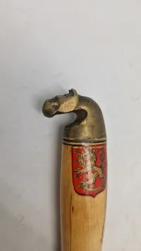 Finsk hestehoved dolk. Original soldatergave