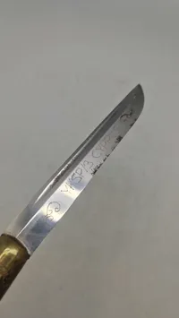 Finsk hestehoved dolk. Original soldatergave