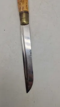 Finsk hestehoved dolk. Original soldatergave