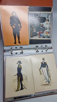 Samling militære postkort