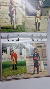 Samling militære postkort