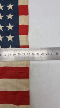Amerikansk flag fra tiden omkring ww2. Originalt.