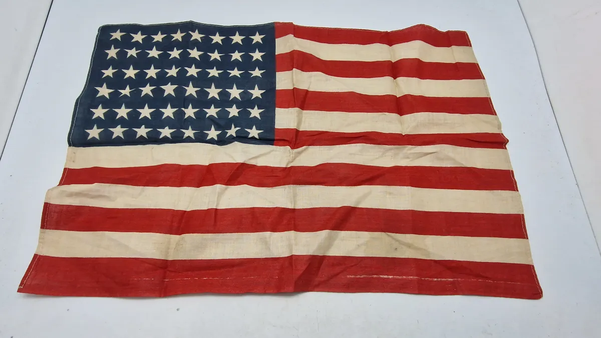 Amerikansk flag fra tiden omkring ww2. Originalt.