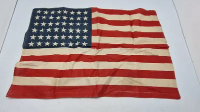 Amerikansk flag fra tiden omkring ww2. Originalt.