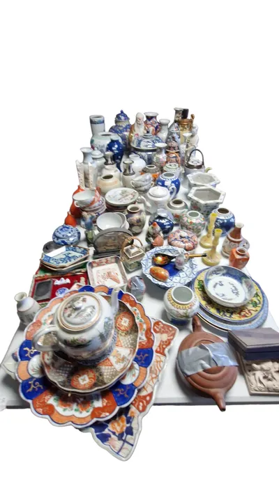Stor samling porcelæn, stager mm. Skal afhentes i Vordingborg