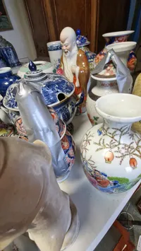 Stor samling porcelæn, stager mm. Skal afhentes i Vordingborg