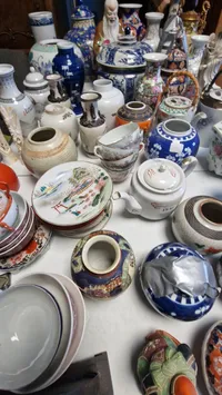 Stor samling porcelæn, stager mm. Skal afhentes i Vordingborg