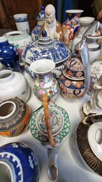 Stor samling porcelæn, stager mm. Skal afhentes i Vordingborg