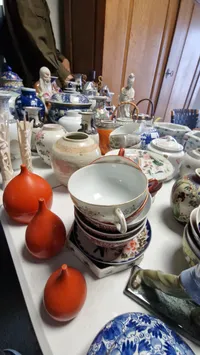 Stor samling porcelæn, stager mm. Skal afhentes i Vordingborg