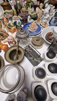 Stor samling porcelæn, stager mm. SKAL HENTES I VORDINGBOR