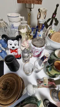 Stor samling porcelæn, stager mm. SKAL HENTES I VORDINGBOR