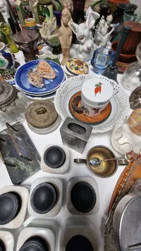 Stor samling porcelæn, stager mm. SKAL HENTES I VORDINGBOR