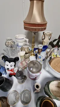 Stor samling porcelæn, stager mm. SKAL HENTES I VORDINGBOR