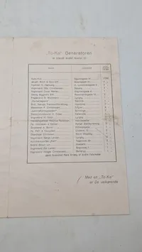Reklame for TO-KA gasgenerator til træ og koks. WW2 Original
