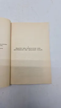 UNTERREDUNG MIT DER ERSTEN
AMERIKANISCHEN ARBEITER- DELEGATION. Original