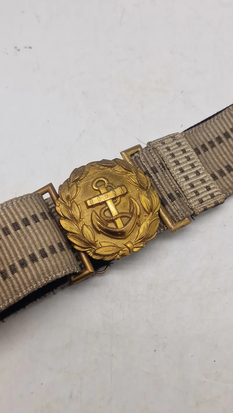 Bælte og spænde for tysk Kriegsmarine officere, ww2