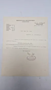 Seddel til rejse gennem skoven 1940