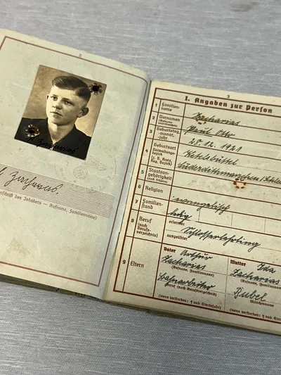 Originalt Tysk Wehrpass WW2