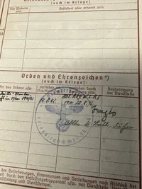 Originalt Tysk Wehrpass WW2