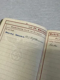 Originalt Tysk Wehrpass WW2