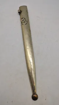 Kaukasisk Niello silver mounted dagger med skede