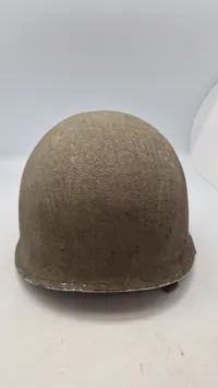Amerikansk M1 hjelm. Original WW2 front seam fixed ball