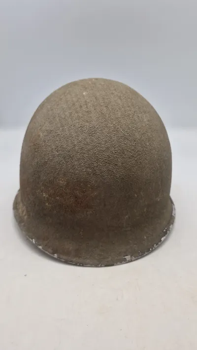 Amerikansk M1 hjelm. Original WW2 front seam fixed ball
