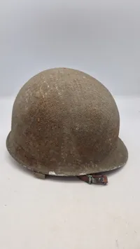 Amerikansk M1 hjelm. Original WW2 front seam fixed ball
