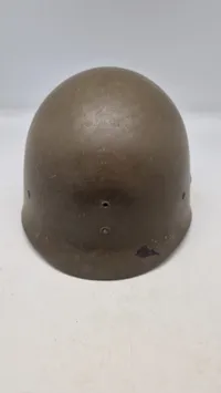 Amerikansk M1 hjelm. Original WW2 front seam fixed ball