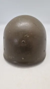 Amerikansk M1 hjelm. Original WW2 front seam fixed ball