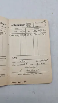 Dansk soldaterbog, 1939