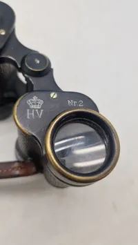 Dansk militær tjeneste kikkert med etui. HV stemplet
