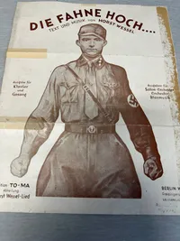 Original Die Fahne Hoch sang med noder