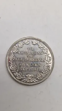 erindringsmønt fra 1913, præget i anledning af hærens mobiliseringsøvelse i september 1913. Original