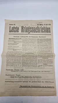Samling ww1 "Letzte Kriegsnachrichten". Originale