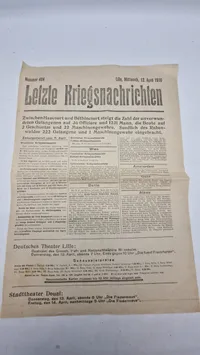 Samling ww1 "Letzte Kriegsnachrichten". Originale