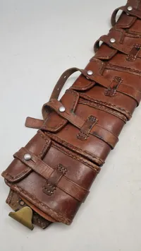 Svensk ammunitionstaske model 1910. Anvendt af brigaden
