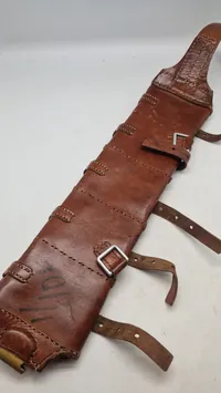 Svensk ammunitionstaske model 1910. Anvendt af brigaden