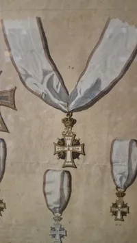 Håndkolorerede stik  med Den Danske Ridderorden, Frederik den 6, original