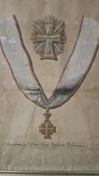 Håndkolorerede stik  med Den Danske Ridderorden, Frederik den 6, original
