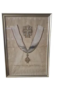 Håndkolorerede stik  med Den Danske Ridderorden, Frederik den 6, original